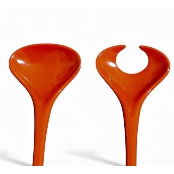 Vintage Mepal by Rosti Melamine Salad Server Orange MCM Danish Design EUC - Picture 3 of 5